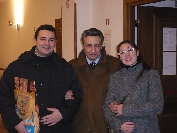 Il Presidente con Roberto e Laura