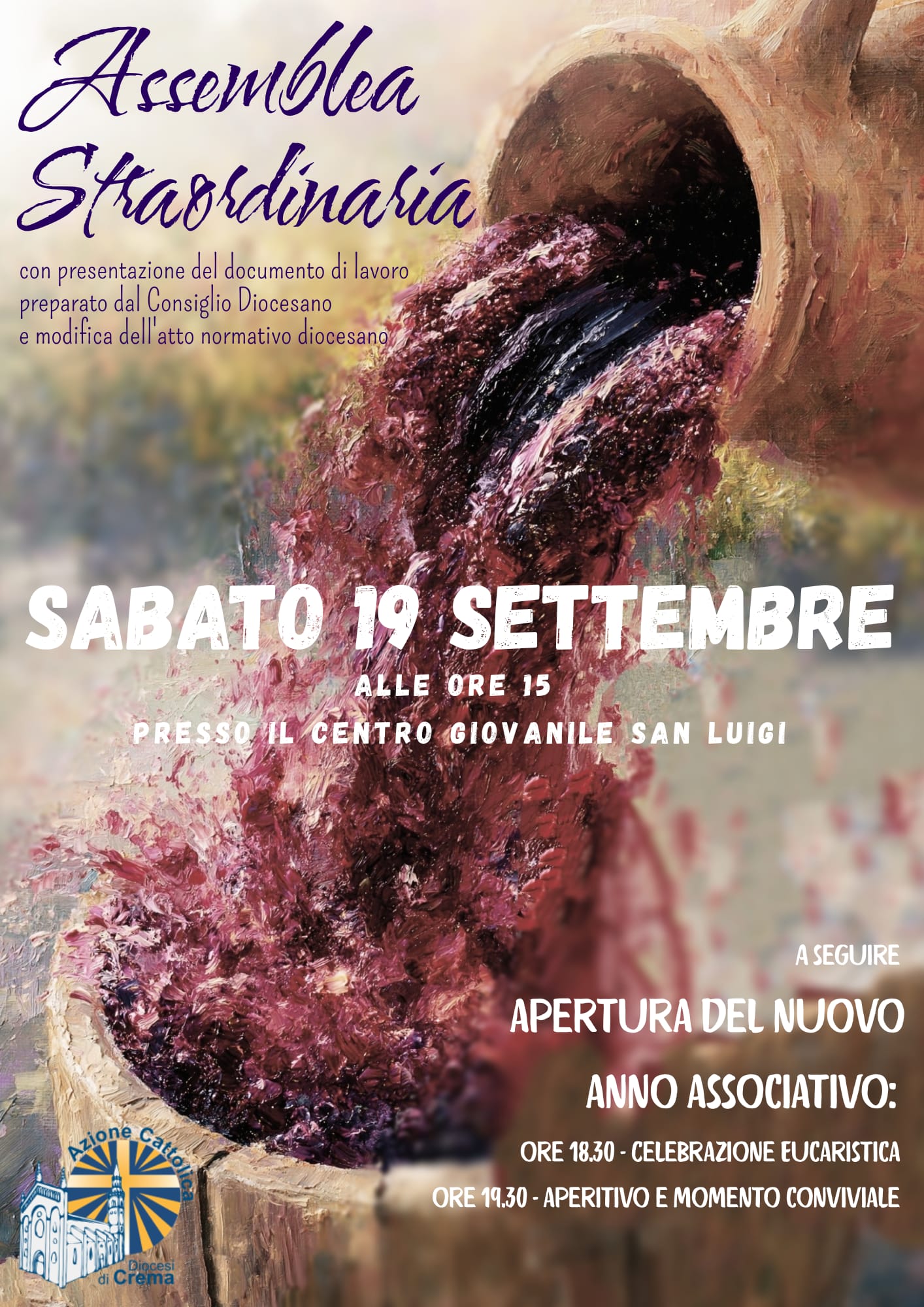 Assemblea straordinaria diocesana 19 settembre 2026
